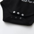 thumbnail image 4 of Newborn Baby Boy Clothes Letter Long Sleeve Romper + Pants + Hat 3PCS Outfits Set Black, 4 of 6