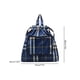 thumbnail image 3 of Mochila de viaje de nailon plegable con cordón para baloncesto y yoga para mujer (cuadros azules), 3 of 5