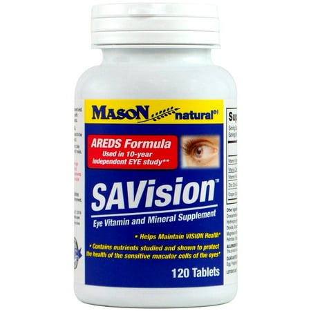 Mason Vitamins Savision Tablets, 120 Ct