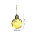thumbnail image 3 of Hyknon Vintage Christmas Tree Lights Fall Decor Shatterproof Flower Round String Lights with LED Transparent Hanging Ornaments for Christmas Decoration Home Party, 3 of 6