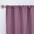 thumbnail image 2 of Superior Blackout Solid Light Filtering Rod pocket Curtain Panel Set, 26" x 84", Wisteria, 2 of 9