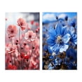 thumbnail image 2 of Designart "Flower landscape Pink Crimson I" Cherry Blossom Wall Art Set Of 2 - Pink Floral Canvas Set For Living Room Decor, 2 of 7