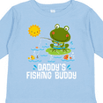 thumbnail image 4 of Inktastic Daddys Fishing Buddy Cute Frog Boys or Girls Long Sleeve Toddler T-Shirt, 4 of 5