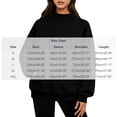 thumbnail image 3 of Xaqiouau Womens Oversized Sweatshirts Mock Neck Pullover Long Sleeve Tops Fall Winter Soft Cozy Crewneck Sweatshirt Top with Pockets, 3 of 8