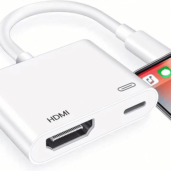 Type-C to Adapter, Digital AV Audio Dongle, iPhone to Converter 1080P with Type C Charging Connector Port Compatible for iPhone, iPad and i
