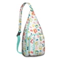 thumbnail image 1 of Aesthetic Cheetah Sling Backpack - Fashion Forward Spot Pattern, Layered Storage Shoulder Bag, 1 of 4