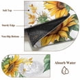 thumbnail image 2 of Sunflower Bathroom Rug Washable 2x3 Entryway Rug Non Slip Summer Botanical Hummingbird Vintage Front Door Mat Low Pile Indoor Doormat Throw Floor Carpet for Kitchen Bedroom Entrance, 2 of 8