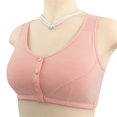 thumbnail image 4 of Alitao Bras for Women Wireless Bras Bra For Senior Front Closure Breathable Bra For Seniors Wirefree Bras For Older Women Seamless Bras Plus Size Bra Z1 Pink 44, 4 of 4