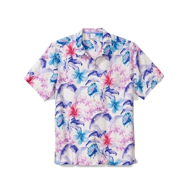 Tommy Bahama Men's Bahama Coast Luau Blooms Camp Shirt - Insignia Blue