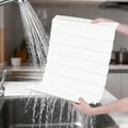 thumbnail image 6 of Yucurem Large Foldable Stone Dish Drying Mat, 24.8" x 15.75" Quick-Dry Diatomaceous Non-Slip PU Pad for Kitchen Counter Dishes Cups (White), 6 of 7