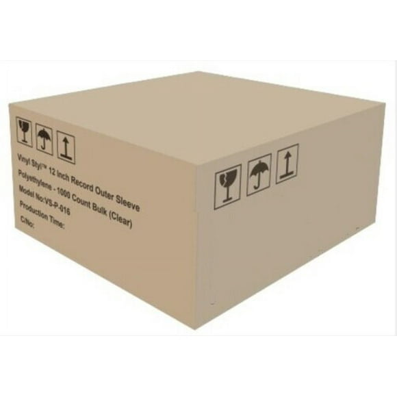 Vinyl Styl® 12 Inch Record Outer Sleeve Polyethylene - 1000 Count Bulk (Clear)