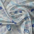 thumbnail image 5 of Ambesonne Cartoon Window Valance, Abstract Snowflakes, 54" X 12", Beige Aqua Blue, 5 of 5