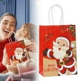 thumbnail image 2 of BinKFF Christmas Gift bags 8.3x6x3.2'' Paper Bag with Handles, Assorted Designs Christmas Craft Bags,Sturdy Xmas Party Favors Bags, Holiday, Treat, Retail Shopping Bag, 2 of 6
