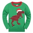 thumbnail image 4 of WOYY Toddler Boys Christmas Matching Pajamas Long Sleeve Tops Plaid Pants Sleepwear PJ Set, 4 of 8
