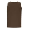 thumbnail image 4 of Taqqpue Men's Cotton Linen Tank Tops Casual Crew Neck Sleeveless Running Shirts Quick Dry Summer Solid Color Beach T Shirts for Training Sports Gym Athletic, 4 of 5