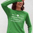 thumbnail image 2 of St Patricks Day Shamrock and Shenanigans Womens Long Sleeve T Shirt, 2 of 5