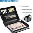 thumbnail image 4 of Circular Folder Package 13.6*3.5*12.4 Inches ,Binder Bag，Binder Organizer，Zipper Binder，3 Ring Binder ,Suitable for Work Snow Mountain, 4 of 8