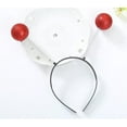 thumbnail image 2 of pdqouc Clearance Halloween Martian Alien Headband Funny Alien Antenna Headband Head Boppers for Halloween Supplies and Costume Accessory Party Silver, 2 of 2