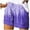 Purple, variant on Shorts for Women Summer Comfy Elastic Casual Women's Shorts with Pockets Waist and Tie-Dye Pattern for Everyday Wear Multicolor 4XL
