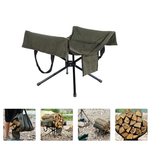 WHAMVOX 1 Set Firewood Log Carrier Firewood Log Tote Bag Log Storage Bag Woodpile Bag