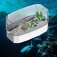 thumbnail image 5 of Tanque de tortuga tortuga con bomba de de instalar Salida de drenaje inferior Áreas multifunción Paneles transparentes para una mejor , pequeño blanco Yinane tanque de tortuga, 5 of 6