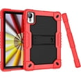 thumbnail image 6 of FIEWESEY Case for Pritom Tab 10 Lite Tablet/TECLAST P26T/TECLAST P25T/Wetap M10 10.1 inch Tablet Shockproof Firendly Case Built in Kickstand Shoulder Strap with screen protector (Red/Black/2 PCS), 6 of 7