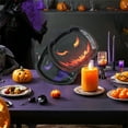 thumbnail image 4 of Dserhfy Halloween Pumpkin Paper Plates Black Orange Pumpkin Grimace Plates Disposable Serving Trays for Halloween Party Favors, 4 of 8