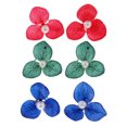 thumbnail image 4 of 1 Par de Reales Cubiertos de Resina Pendientes de Secas Naturales Pendientes para Mujeres Niñas Joyería tres Verde Gloria Pendientes de pétalos de flores de resina, 4 of 9