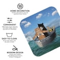 thumbnail image 4 of Disketp Two Brave Cats Funny Coasters,6 Pcs Leather Coasters With Holder, Perfect Housewarming Hostess Gifts,Protect Furniture From Water Marks Scratch And Damage, 4 of 9