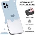 thumbnail image 3 of for iPhone 13 / Mini/Pro/Pro Max Case，Silicone Cases for Women Girly Men Clear Heart Pattern Flexible Protective Cover Shockproof Bumper Cute Shell (Blue, Pro), 3 of 8