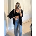 thumbnail image 3 of Zeagoo Womens 2025 Lightweight Crochet Cardigan Sweaters Open Front 3/4 Sleeve Knit Kimono Summer Boho Cover Up, 3 of 6