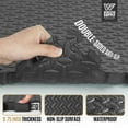 thumbnail image 4 of WF Athletic Supply 96 SQ.FT Diamond Pattern 3/4-Inch Thickness Interlocking Exercise Foam Mats, Extra Thick Eva Foam Flooring Tiles, Gym Fitness Equipment Mat, Home Protective Flooring Cushion, Black, 4 of 9