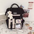 thumbnail image 1 of Mochila escolar de mano para niñas adolescentes, morral de estilo coreano INS, bolsa de ocio de viaje universitario y Pin, oso lindo, 2023 Fivean unisex, 1 of 2