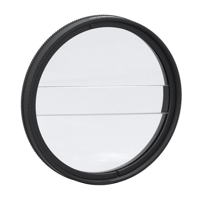 Filtro De Dioptrías De Doble División, Revestimiento MRC Mecanizado Fino CNC Fácil Limpieza Resistencia Al Aceite Filtro De Prisma De Doble Luna De Doble Cara Para Accesorios De