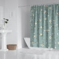 thumbnail image 3 of Bright Summer Floral Shower Curtain, Colorful Spring Garden Bathroom Decor 84x72 Inch Quick-Dry Waterproof, 3 of 5