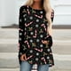 thumbnail image 1 of Pntutb Mujeres Casual Manga Larga Cuello Redondo tops Blusa Suelta Navidad Impreso Camisas Pntutb Pntutb-3780, 1 of 5