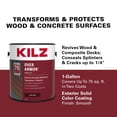 thumbnail image 2 of KILZ Over Armor Wood & Concrete Solid Coating Resurfacer, Exterior, Smooth Finish, Slate Gray, 1 Gallon, 2 of 11