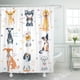 thumbnail image 1 of Cortina de Ducha ABPHQTO Color Americano Perros de Diferentes Razas Cocker Spaniel 160x180 cm, 1 of 1