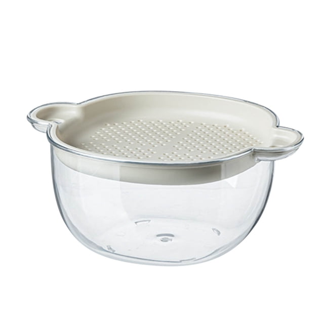 Strainers and Colanders,Strainers for Kitchen Large Kitchen Strainer Colander Bowl Set, Double-Layer Plastic Vegetable Washing Basket, Bowls for Cleaning Washing Mixing, Detachable