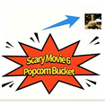 thumbnail image 4 of SCARY MOVIE 6 Popcorn Bucket, Reusable Party Snack Tub for Indoor Entertainment Setups, Streaming Marathons and Family Activity Room Decorations, 4 of 5