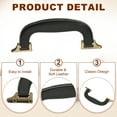 thumbnail image 3 of Uxcell Leather Luggage Handle, Replacement Strap Handle for Handbag Black, Bronze 2 Count, 3 of 7