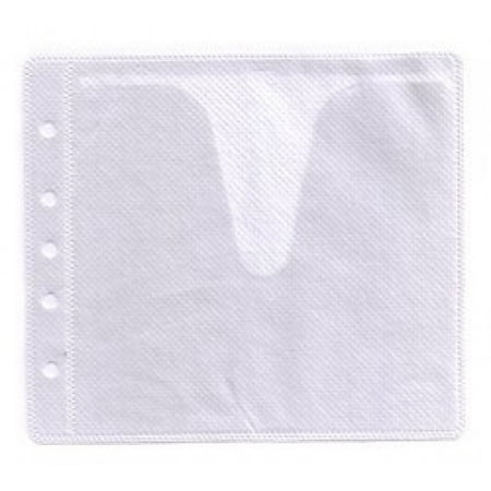Cd Dvd White Paper Sleeves - CheckOutStore 500 CD Double-sided Refill Plastic Sleeve White