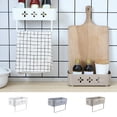thumbnail image 3 of Recableght Kitchen Bathroom Organizer Wall Mount Storage Rack Shower Shelf Basket Toiletries Storage Holder Space Saver khaki, 3 of 9