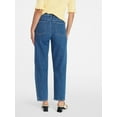 thumbnail image 4 of Time and Tru Women's High Rise Barrel Jeans, 28" Inseam, Sizes 0-20, 4 of 6