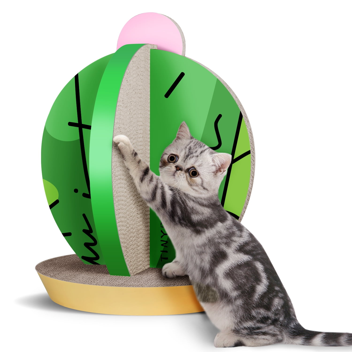 Pefilos 19" Cat Scratching Post Cactus, Cat Bed Scratchers for Indoor Cats, Cat Shelter Scratcher Apartment for Kittens, Green Pefilos 19" Cat Scratching Post Cactus, Cat Bed Scratchers for Indoor Cats, Cat Shelter Scratcher Apartment for Kittens, Green