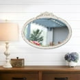 thumbnail image 6 of Sintosin Wall Mirror 24"x18" Oval, Vintage Farmhouse Bathroom Mirror for Over Sink & Bedroom, 6 of 8