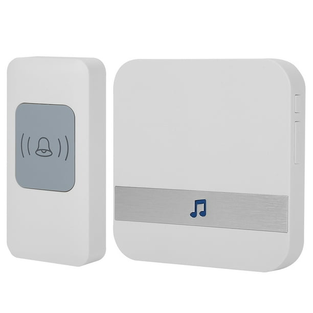 Timbre de puerta con botón, timbre de puerta inalámbrico, timbre de puerta inalámbrico, kit de timbre de puerta altamente versátil Jadeshay A