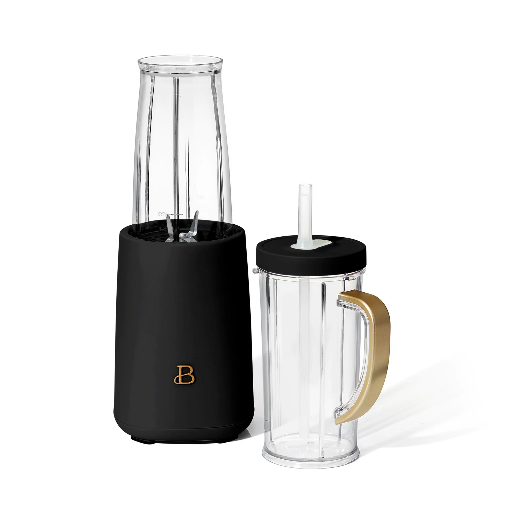 Beautiful Personal Blender Set with 12 Pieces, 240 W, Black Sesame by Drew Barrymore