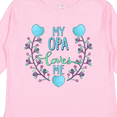 thumbnail image 4 of Inktastic My Opa Loves Me with Flowers and Hearts Boys or Girls Long Sleeve Toddler T-Shirt, 4 of 5