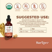 MaryRuth's Ashwagandha Root Liquid Drops Herbal Supplement USDA Organic Vegan Stress Relief Unisex 60 Servings 1 Count